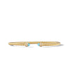 David Yurman Classic Cablespira Bracelet in 18K Yellow Gold with Blue Topaz and Diamonds, 3mm