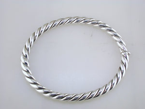 Pre-owned David Yurman Stax Cable Silver Bracelet 5MM