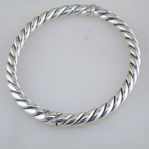 Pre-owned David Yurman Stax Cable Silver Bracelet 5MM