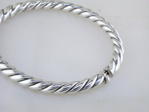 Pre-owned David Yurman Stax Cable Silver Bracelet 5MM