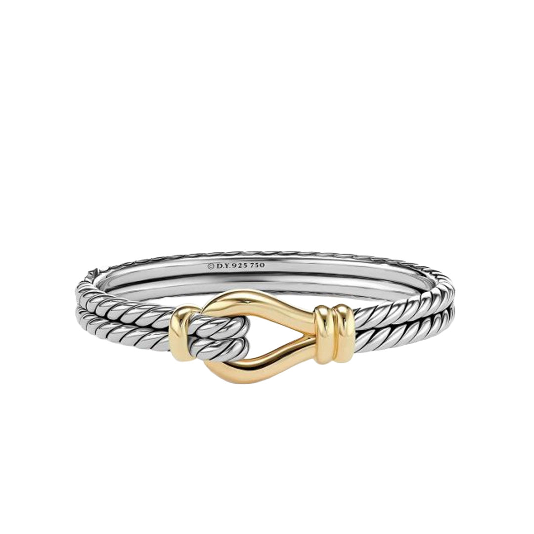 Pre-Owned David Yurman Two-Tone Thoroughbred Bracelet