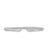 David Yurman Cablespira Flex® Bracelet in Sterling Silver with Diamonds, 4mm - NAGI