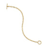 DY Madison® Toggle Chain Bracelet in 18K Yellow Gold with Diamonds