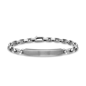 DY Gents Streamline® ID Bracelet in Sterling Silver, 6.7mm