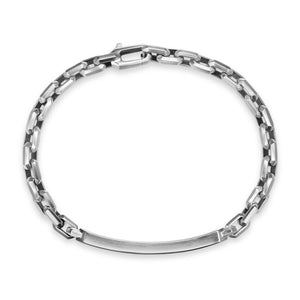 DY Gents Streamline® ID Bracelet in Sterling Silver, 6.7mm