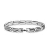 DY Gents Chevron Link Bracelet in Sterling Silver, 7.6mm - NAGI