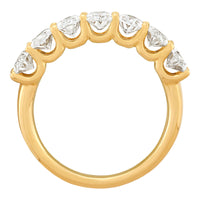 14K Yellow Gold Oval Cut Lab-Grown Diamond Band