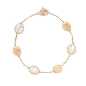 Marco Bicego Siviglia 18K Yellow Gold Mother of Pearl & Gold Bracelet