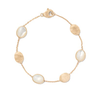 Marco Bicego 18K Yellow Gold Siviglia Mother of Pearl & Gold Bracelet