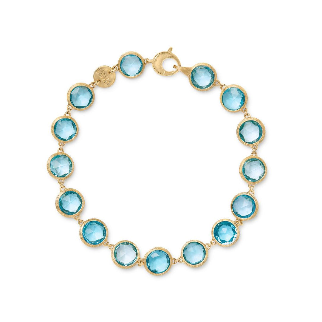 Marco Bicego 18K Yellow Gold Blue Topaz Jaipur Bracelet