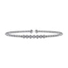 Gabriel 14K White Gold Bujukan Bead and Cluster Diamond Bangle