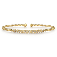 Gabriel & Co. 14K Yellow Gold Diamond Cuff Bracelet
