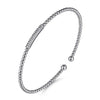 Gabriel 14K White Gold Bujukan Bead Bangle with Diamonds