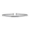 Gabriel 14K White Gold Bujukan Bead Bangle with Diamonds