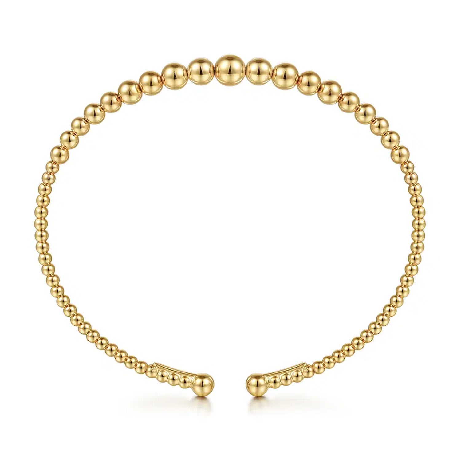 Gabriel & Co. 14K Yellow Gold Bujukan Open Bangle