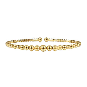 Gabriel 14K Yellow Gold Bujukan Open Bangle