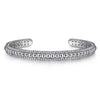 Gabriel Sterling Silver Bujukan Beaded Open Bangle