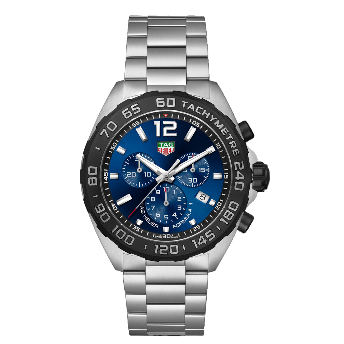 TAG Heuer Formula 1 Chronograph 43MM Quartz Blue Dial Stainless Steel Watch