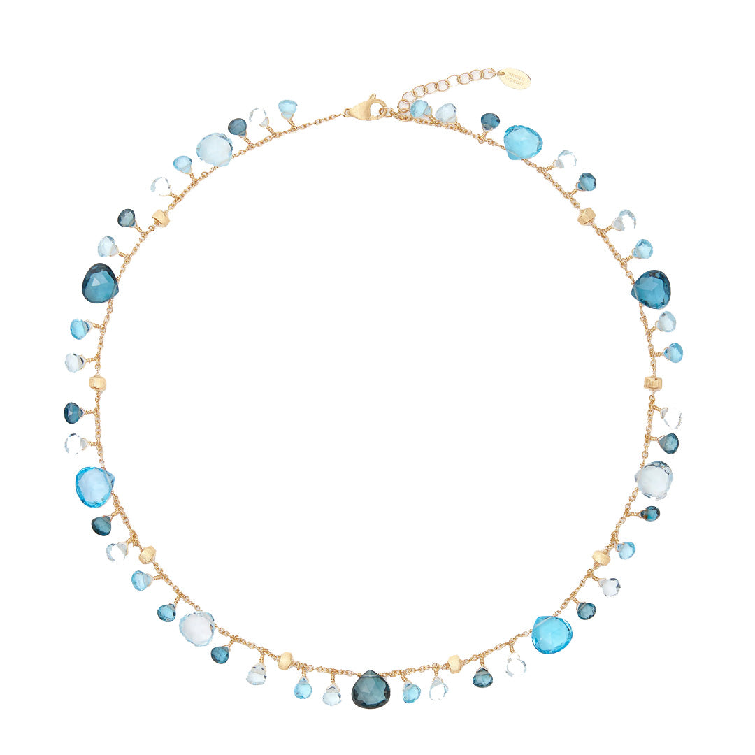 Marco Bicego Paradise 18K Yellow Gold Mixed Topaz Single-Strand Necklace