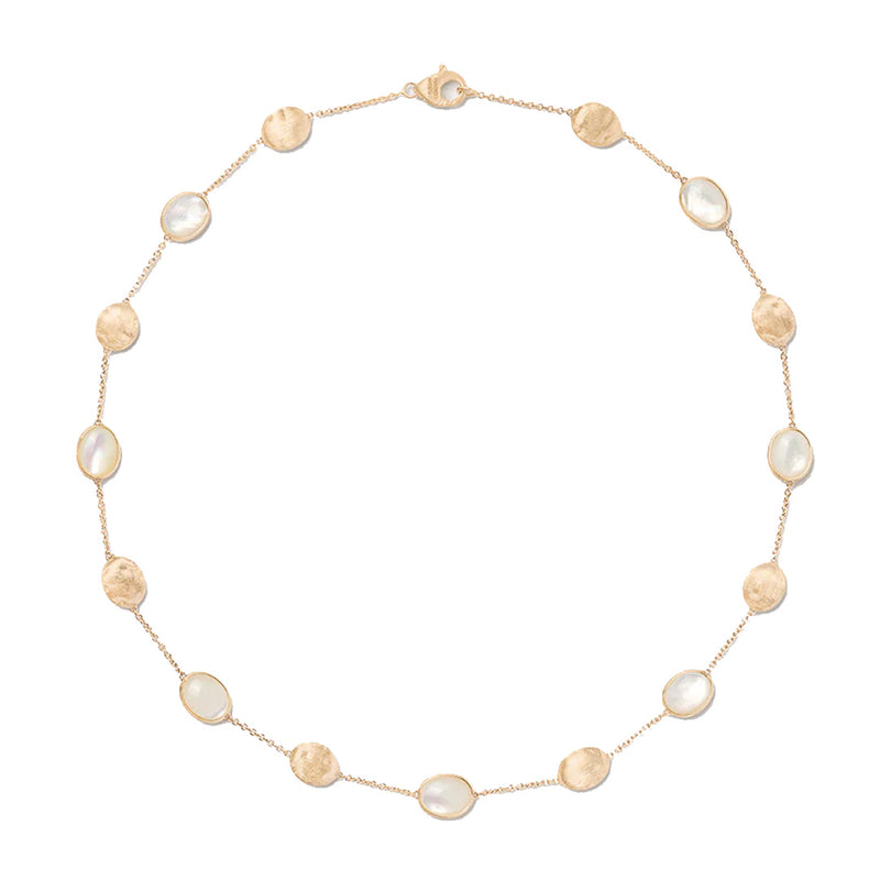 Marco Bicego Siviglia 18K Yellow Gold Mother of Pearl & Gold NecklaceMarco Bicego Siviglia 18K Yellow Gold Mother of Pearl & Gold Necklace
