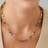 Marco Bicego Africa 18K Yellow Gold Single-Strand Mixed Gemstone Necklace