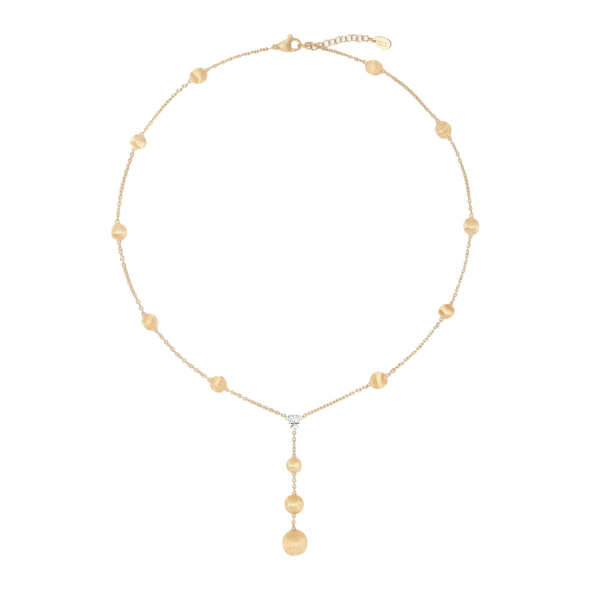 Marco Bicego 18K Yellow Gold Africa Lariat Diamond Necklace