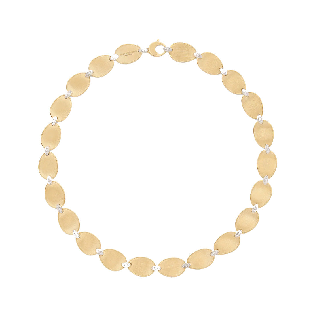 Marco Bicego 18K Yellow Gold Lunaria Collar Necklace with Diamond Accents