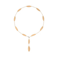 Marco Bicego 18K Yellow Gold Lunaria Lariat with Diamond Pave Clasp Necklace
