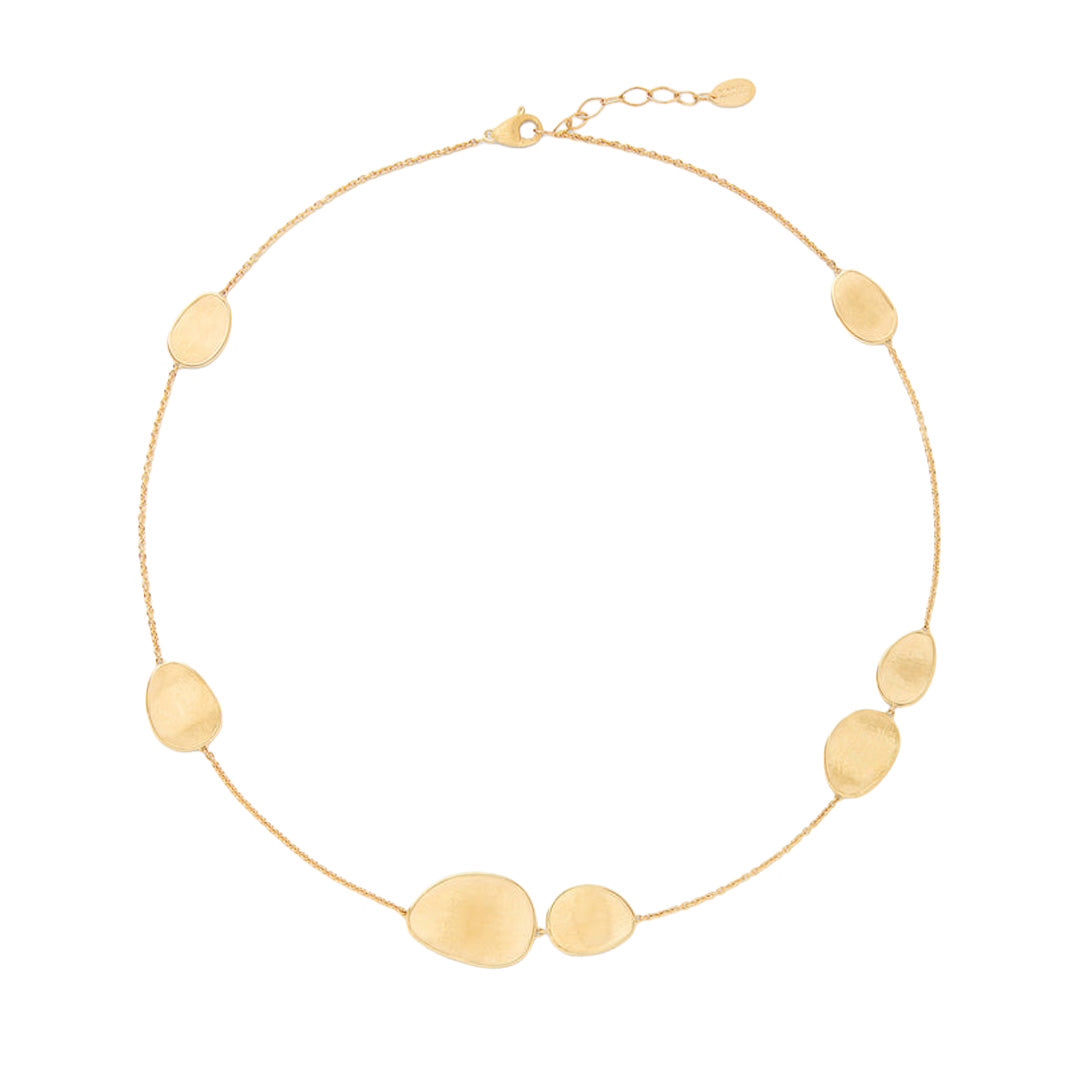 Marco Bicego 18K Yellow Gold Lunaria Small Petal Station Necklace