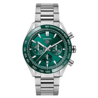 TAG Heuer Carrera Chronograph 44MM Automatic Green Dial Watch - NAGI