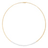 Marco Bicego 18K Yellow Gold Single Strand Coil Collar with Diamond Bar