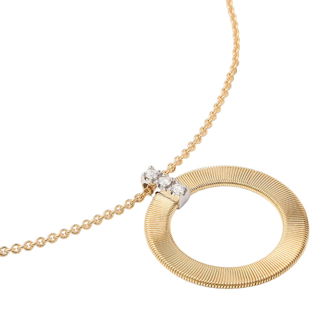 Marco Bicego 18K Yellow Gold Masai CircleDiamond Necklace