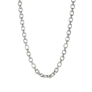 Monica Rich Kosann "Audrey" Link Charm Necklace in Sterling Silver