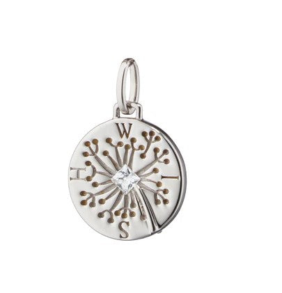 Wish Dandelion Sterling Silver Intaglio Charm - NAGI