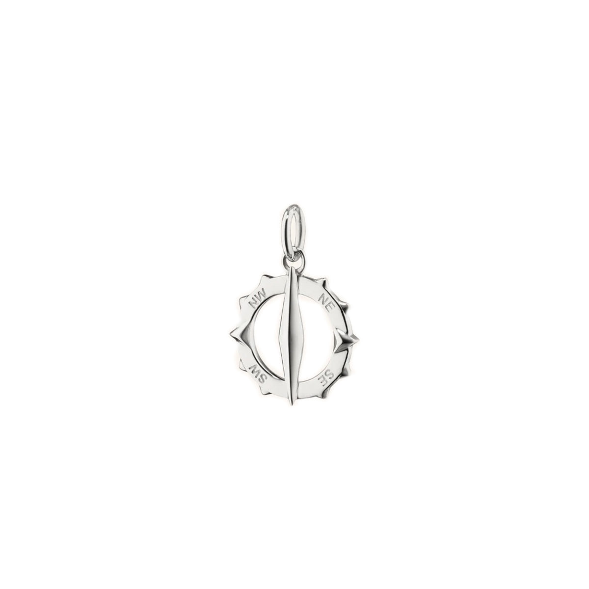 Small "Points North" Sterling Silver Necklace
