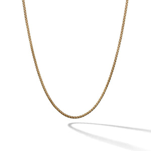 DY Box Chain Necklace in 18K Yellow Gold, 1.7mm