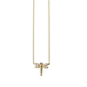 Monica Rich Kosann Dragonfly Diamond "Grace" Necklace