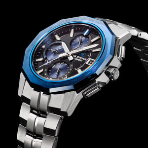 Casio Oceanus Manta Sapphire Blue OCWS6000-1A Titanium Watch