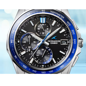 Casio Oceanus Manta Sapphire Blue Black OCWS7000D-1A Titanium Watch