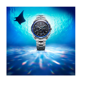 Casio Oceanus Manta Sapphire Blue Black OCWS7000D-1A Titanium Watch