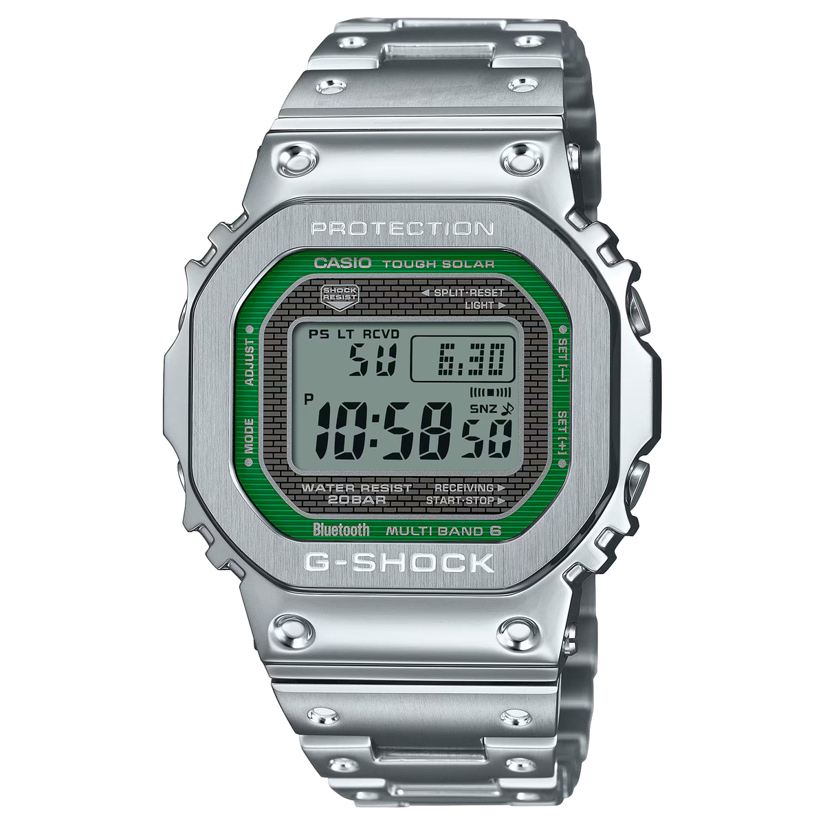 Casio G-Shock Full Metal Square Digital Green Watch GMWB5000D-3