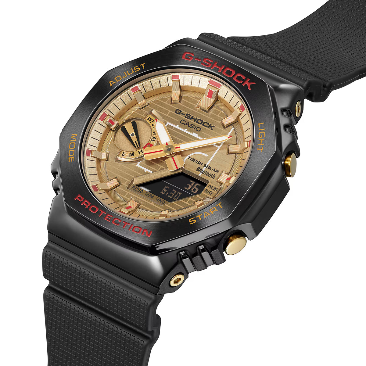 Casio G-Shock Rui Hachimura 2024 CasiOak Stainless Gold Watch GBM2100RH-1A Image 2