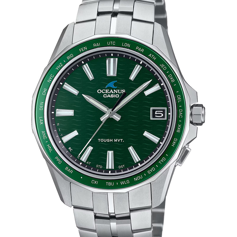 Casio Oceanus Manta Sapphire Green OCWS400-3A Titanium Watch