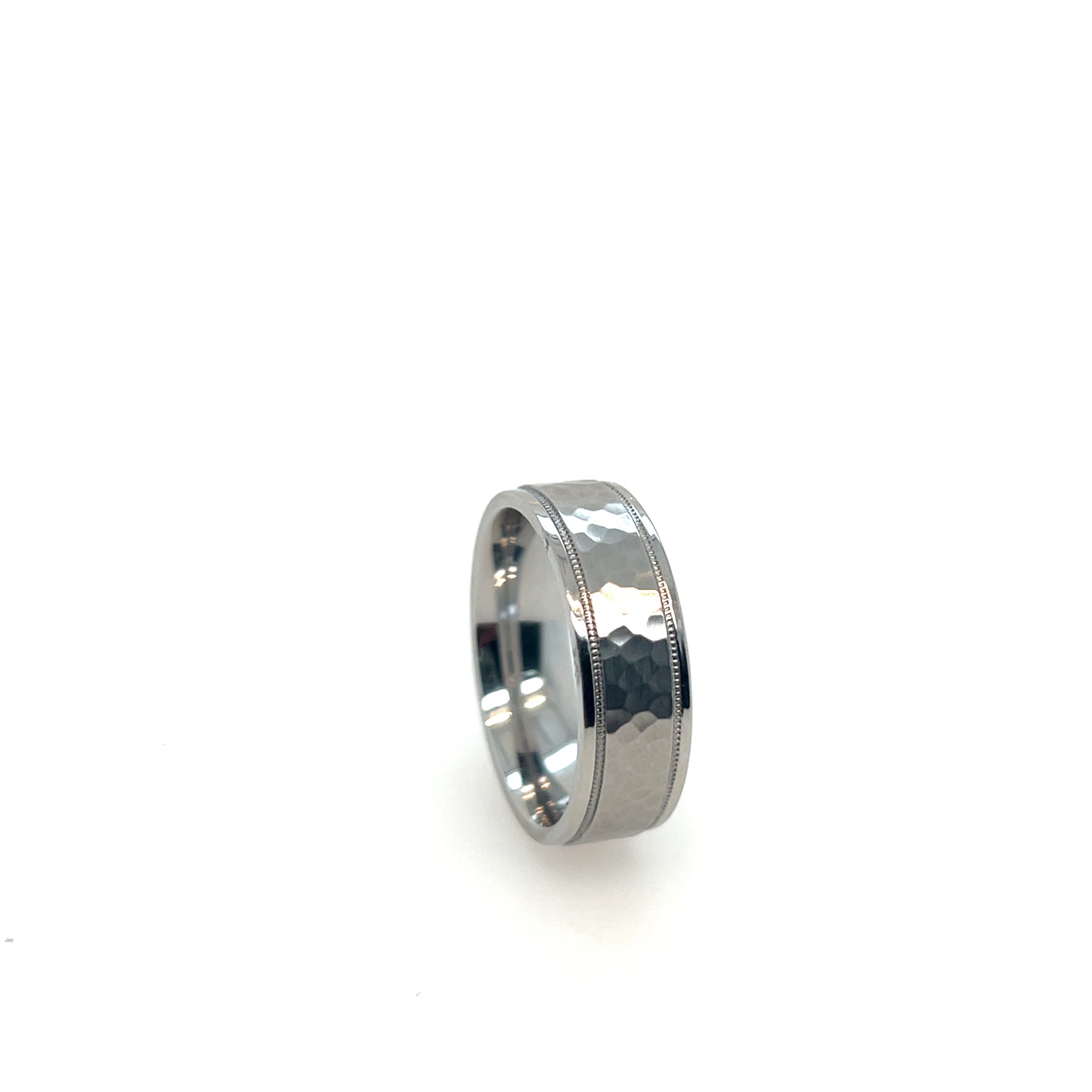 Cobalt Chrome Hammered Migrain Ring img1
