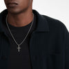 David Yurman Gents Cable Cross Pendant in Sterling Silver with 18K Yellow Gold, 35mm