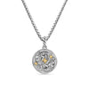 David Yurman Pisces Amulet in Sterling Silver with 18K Yellow Gold and Diamonds, 19mm