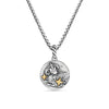 David Yurman Aries Amulet in Sterling Silver with 18K Yellow Gold and Diamonds, 19mm