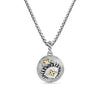 David Yurman Cancer Amulet in Sterling Silver with 18K Yellow Gold and Diamonds, 19mm