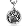 David Yurman Cancer Amulet in Sterling Silver with 18K Yellow Gold and Diamonds, 19mm