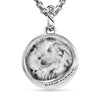 David Yurman Leo Amulet in Sterling Silver with 18K Yellow Gold and Diamonds, 19mm